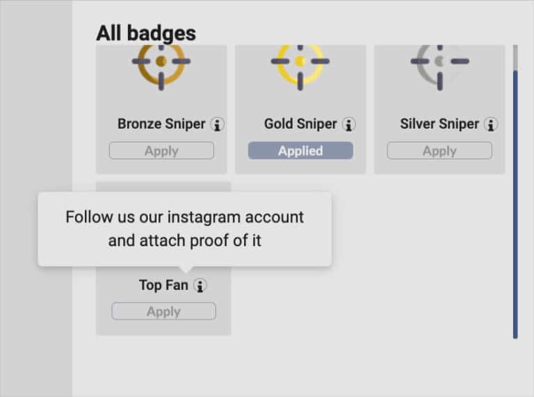 badge tooltip